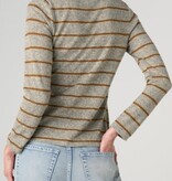 Liverpool Los Angeles long sleeve boat neck knit top w/ twist detail