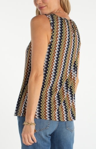 Liverpool Los Angeles sleeveless knit top w/ keyhole