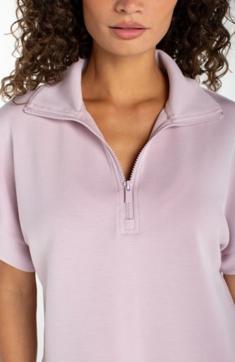 Liverpool Los Angeles half zip popover  top