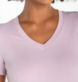 Liverpool Los Angeles short sleeve v-neck knit tee