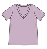 Liverpool Los Angeles short sleeve v-neck knit tee