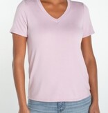 Liverpool Los Angeles short sleeve v-neck knit tee