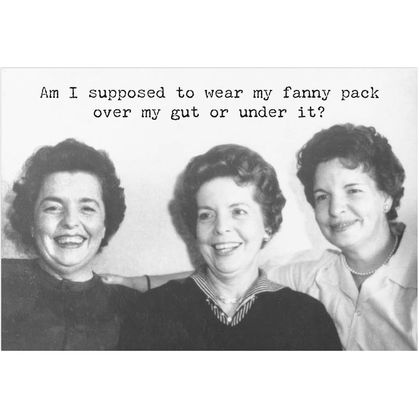Trash Talk by Annie Fanny Pack Trash Talk Greeting Card