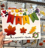 Roeda Studio Fall Wreath Kit Magnets S/4