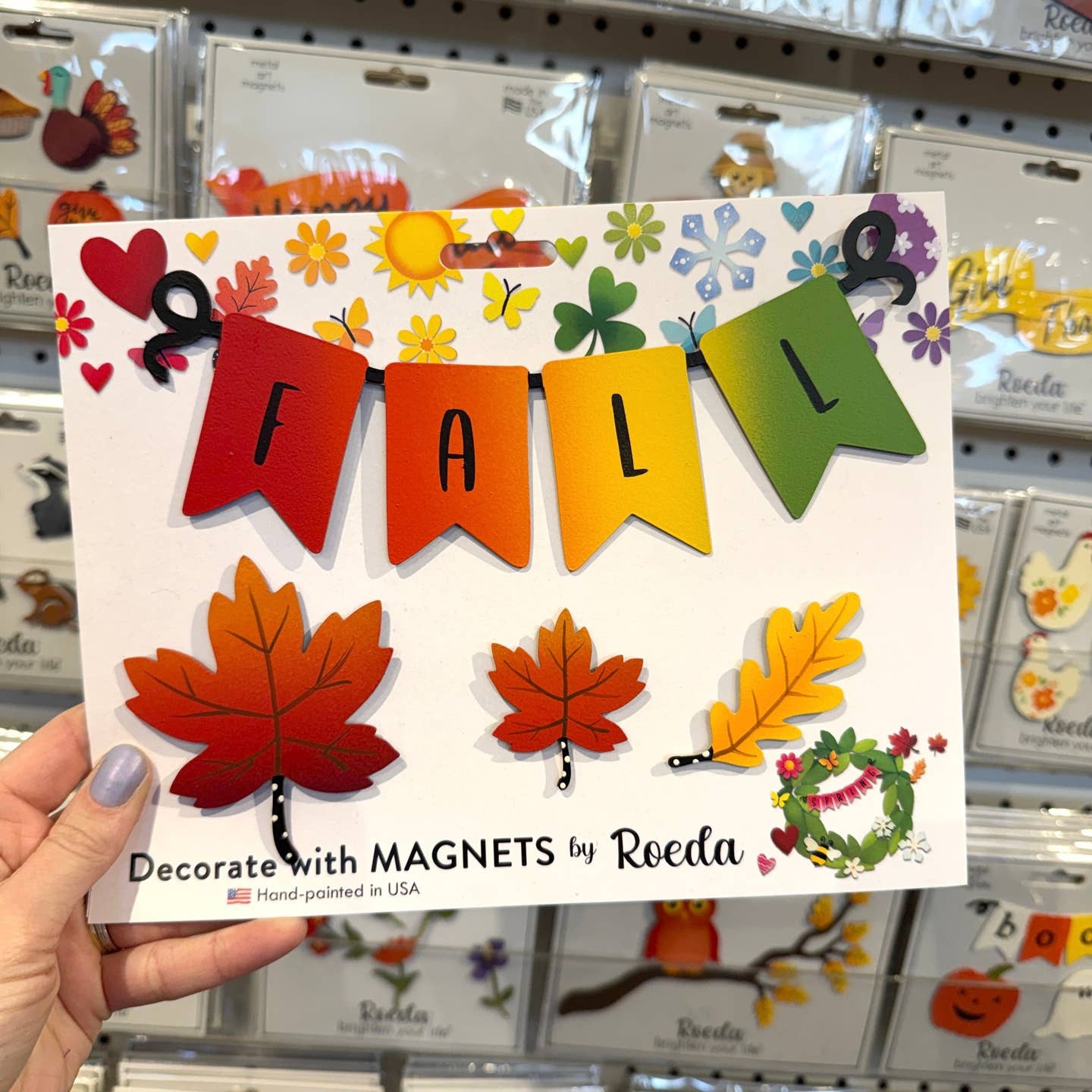 Roeda Studio Fall Wreath Kit Magnets S/4