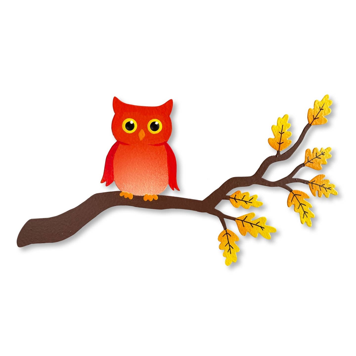 Roeda Studio Owl on Fall Branch Magnet