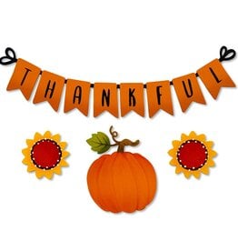 Roeda Studio Thankful Wreath Kit Magnets S/4