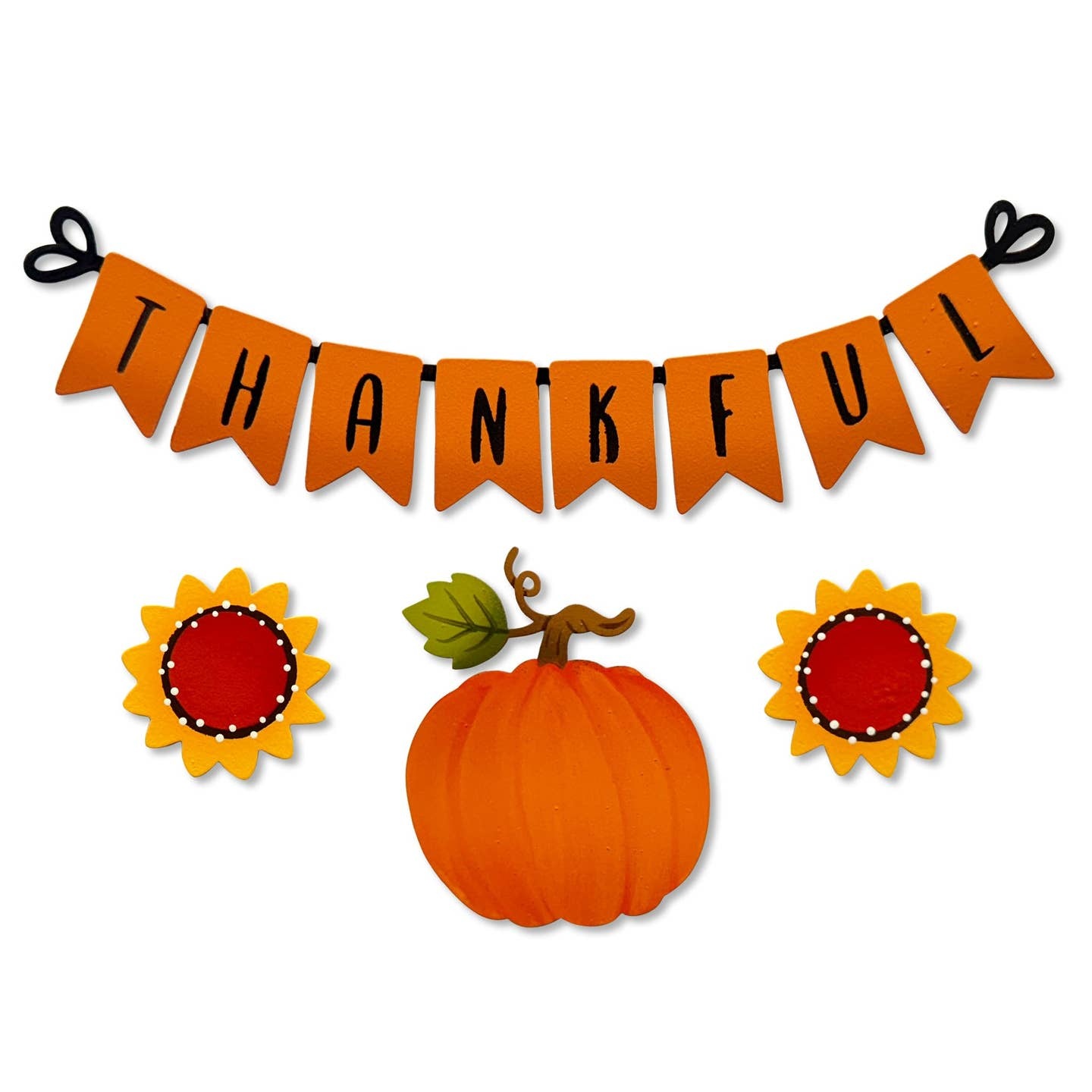 Roeda Studio Thankful Wreath Kit Magnets S/4