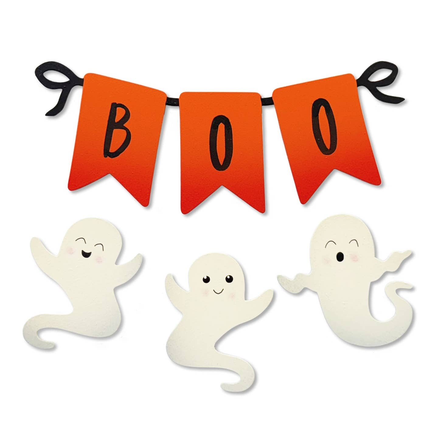 Roeda Studio Boo Wreath Kit Magnets S/4