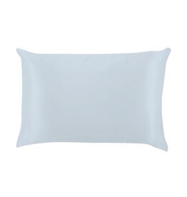 Blue Lemon Lavender Silky Satin Pillowcase Solid