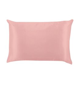 Pink Lemon Lavender Silky Satin Pillowcase Solid