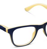 Peepers Navy/Yellow Rally Blue Light Reading Glasses