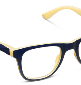 Peepers Navy/Yellow Rally Blue Light Reading Glasses