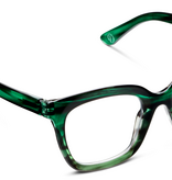 Peepers Emerald Ombre Horn Cleo Blue Light Reading Glasses