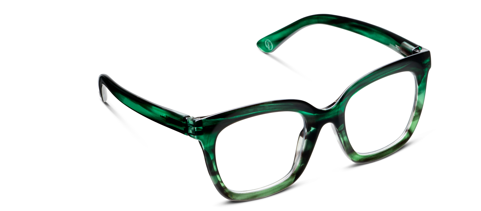 Peepers Emerald Ombre Horn Cleo Blue Light Reading Glasses