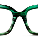 Peepers Emerald Ombre Horn Cleo Blue Light Reading Glasses