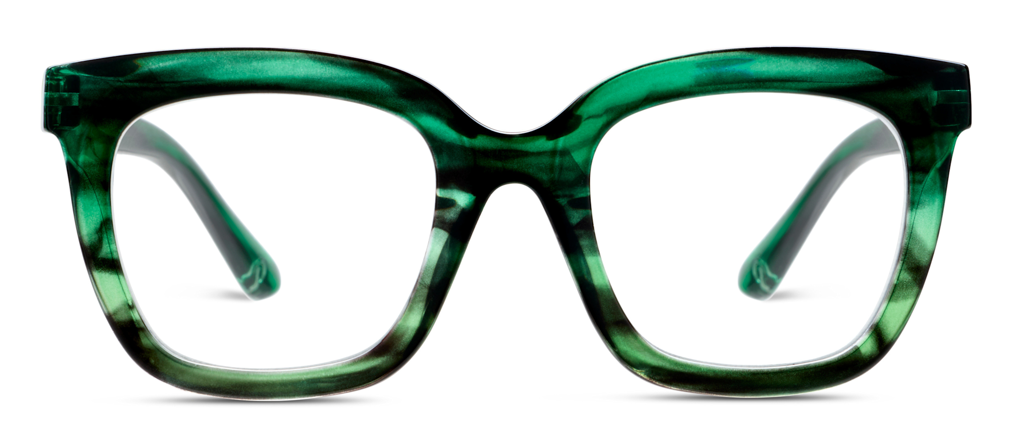 Peepers Emerald Ombre Horn Cleo Blue Light Reading Glasses