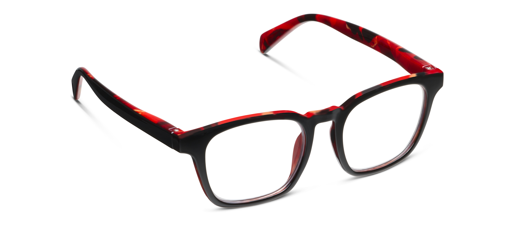 Peepers Black/Fire Tortoise Latte Blue Light Reading Glasses
