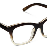 Peepers Coffee/Clear Glitter To the Maximalist Blue Light Reading Glasses