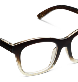 Peepers Coffee/Clear Glitter To the Maximalist Blue Light Reading Glasses