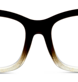 Peepers Coffee/Clear Glitter To the Maximalist Blue Light Reading Glasses