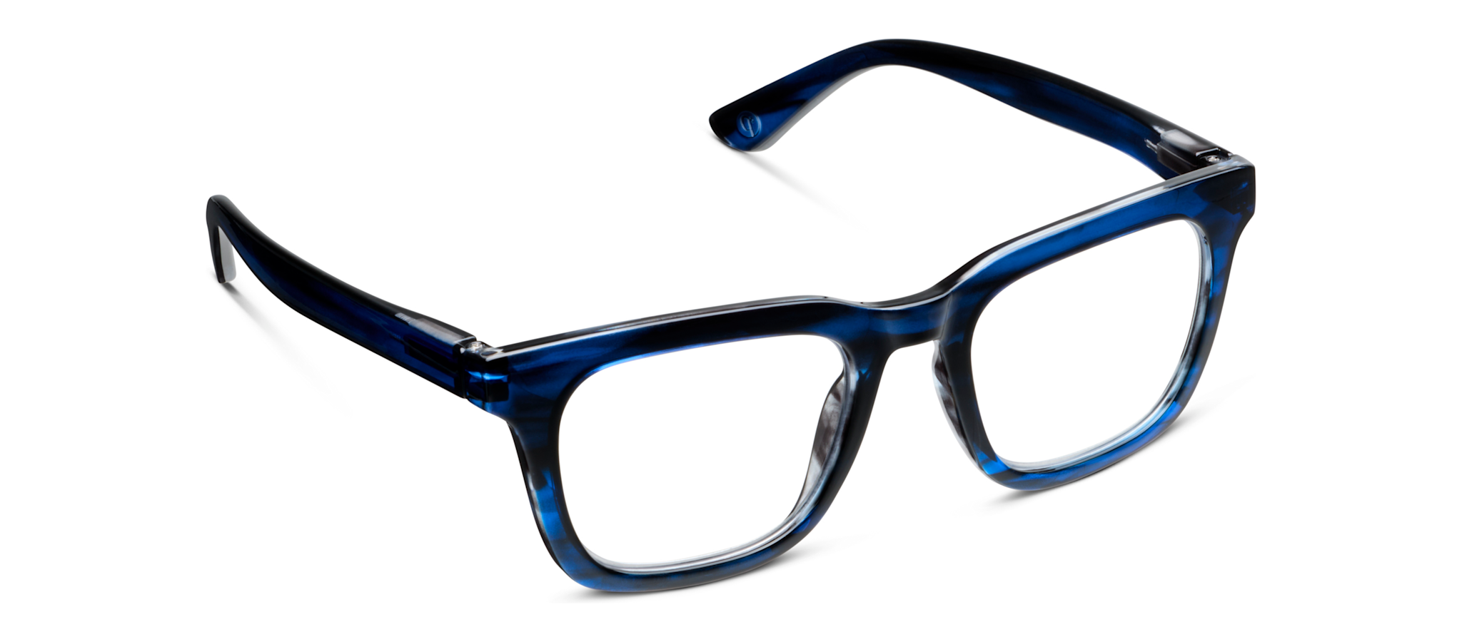 Peepers Blue Ombre Horn Cavern Blue Light Reading Glasses