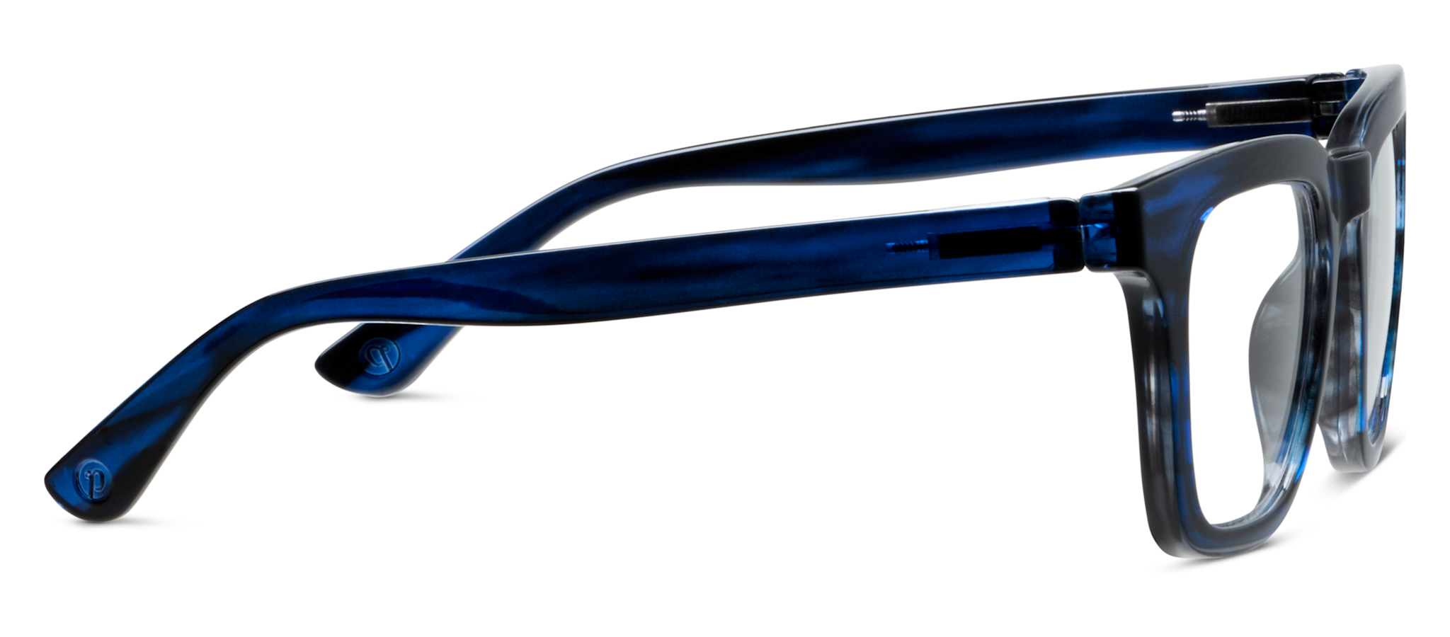 Peepers Blue Ombre Horn Cavern Blue Light Reading Glasses