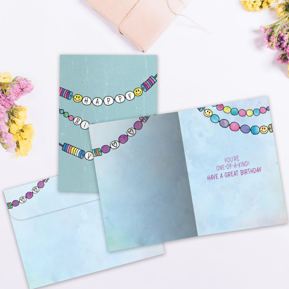 Friendship Bracelet Birthday Greeting Card