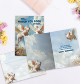 Pigs Flying Birthday Greeting Card
