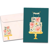 Floral Cake Birthday Greeting Card