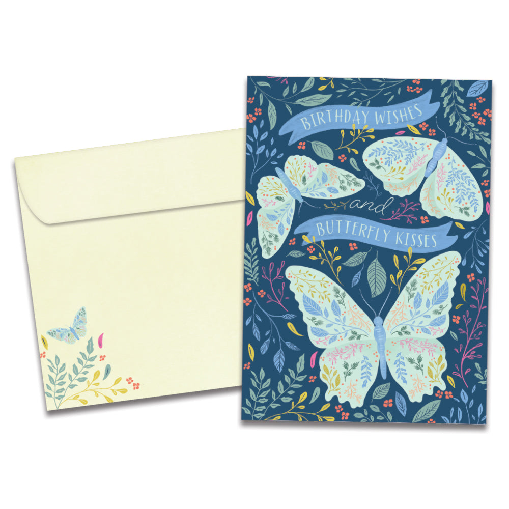 Butterfly Wishes Birthday Greeting Card