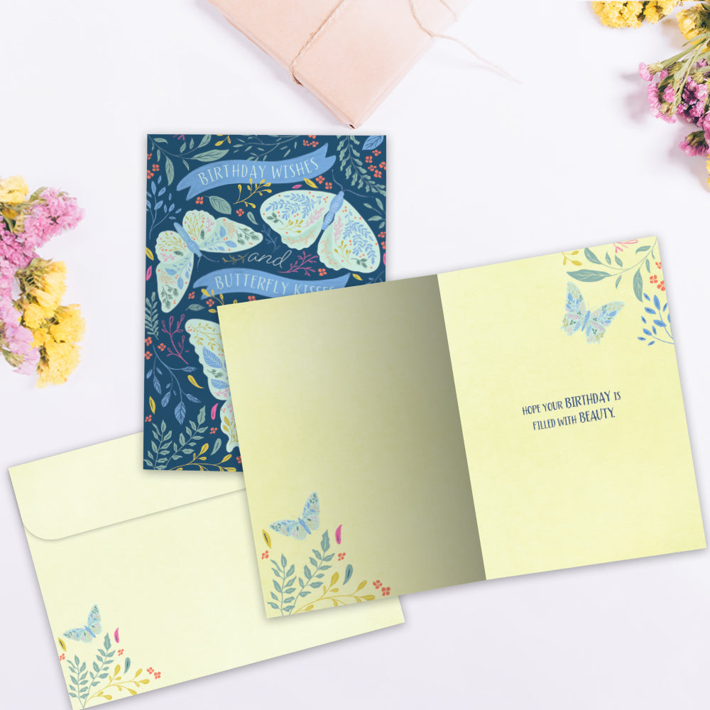 Butterfly Wishes Birthday Greeting Card