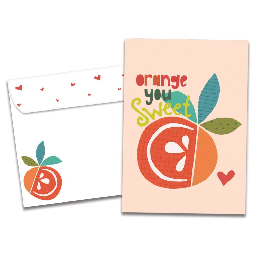 Orange You Sweet Thank You Greeting Card