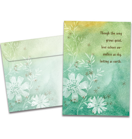 Song Grows Quiet Sympathy Greeting Card