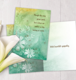 Song Grows Quiet Sympathy Greeting Card