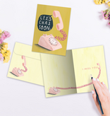 Let's Chat Soon Just Because Greeting Card