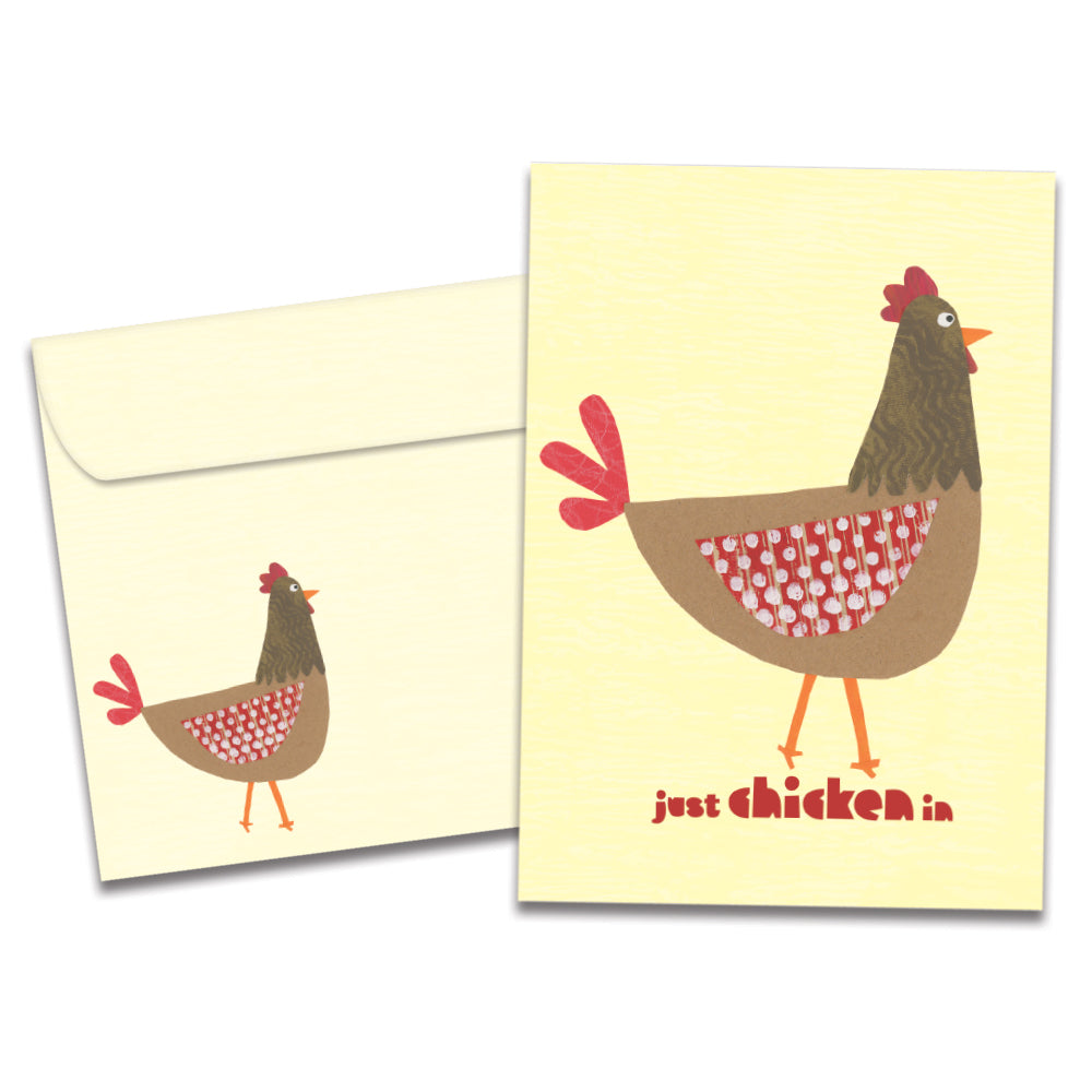 Chicken In Just Because Greeting Card