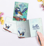 Bird Note Just Because Greeting Card