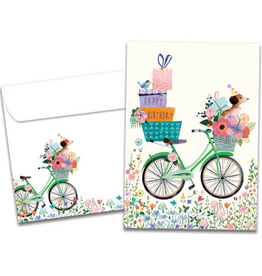 Bicycle Delivery Birthday Greeting Card