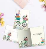 Bicycle Delivery Birthday Greeting Card