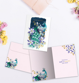 Extraordinary Peacock Birthday Greeting Card