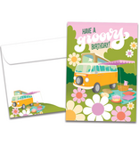 Groovy Vibes Birthday Greeting Card