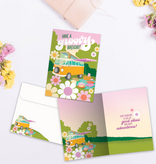 Groovy Vibes Birthday Greeting Card