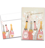 Champagne Wishes Anniversary Greeting Card
