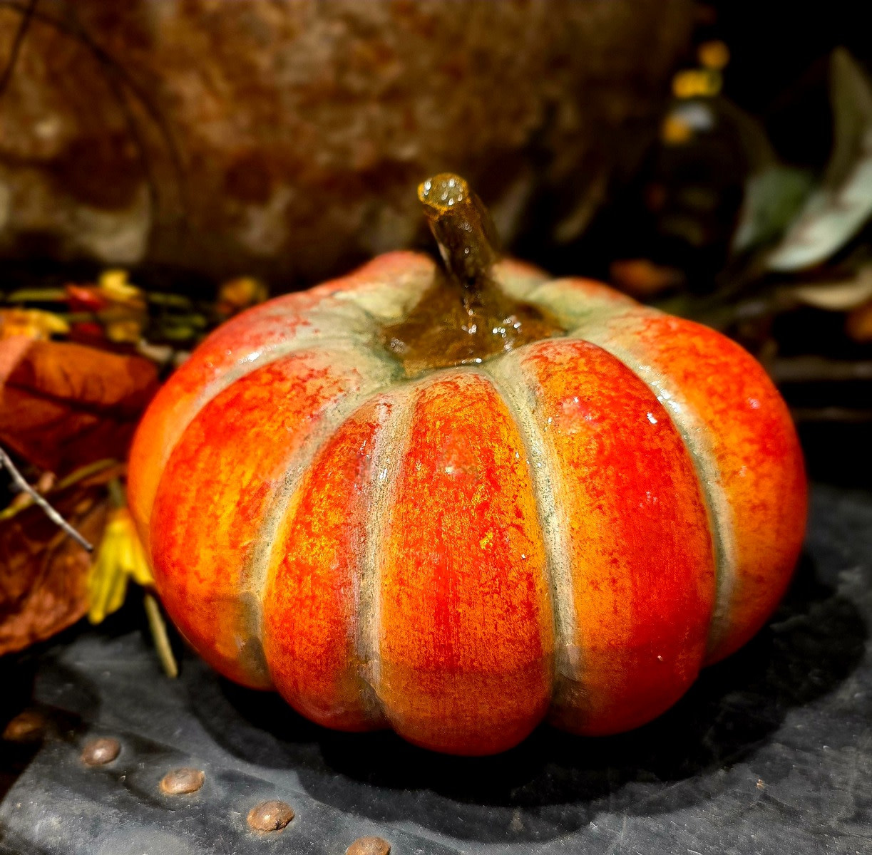 FLEURISH Holloway Pumpkin 6x5x4in