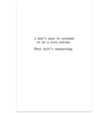 Trash Talk by Annie Trash Talk Greeting Card Exhausting