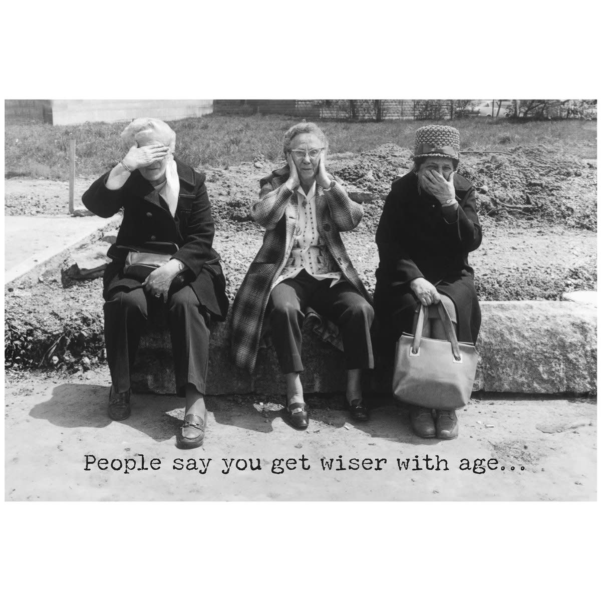 Trash Talk by Annie Trash Talk Greeting Card You Get Wiser With Age