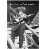 Trash Talk by Annie Trash Talk Greeting Card It's Okay To Fall Apart