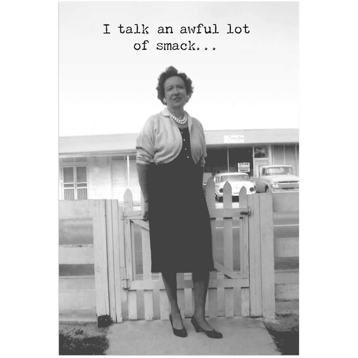 Trash Talk by Annie Trash Talk Greeting Card Talking Smack