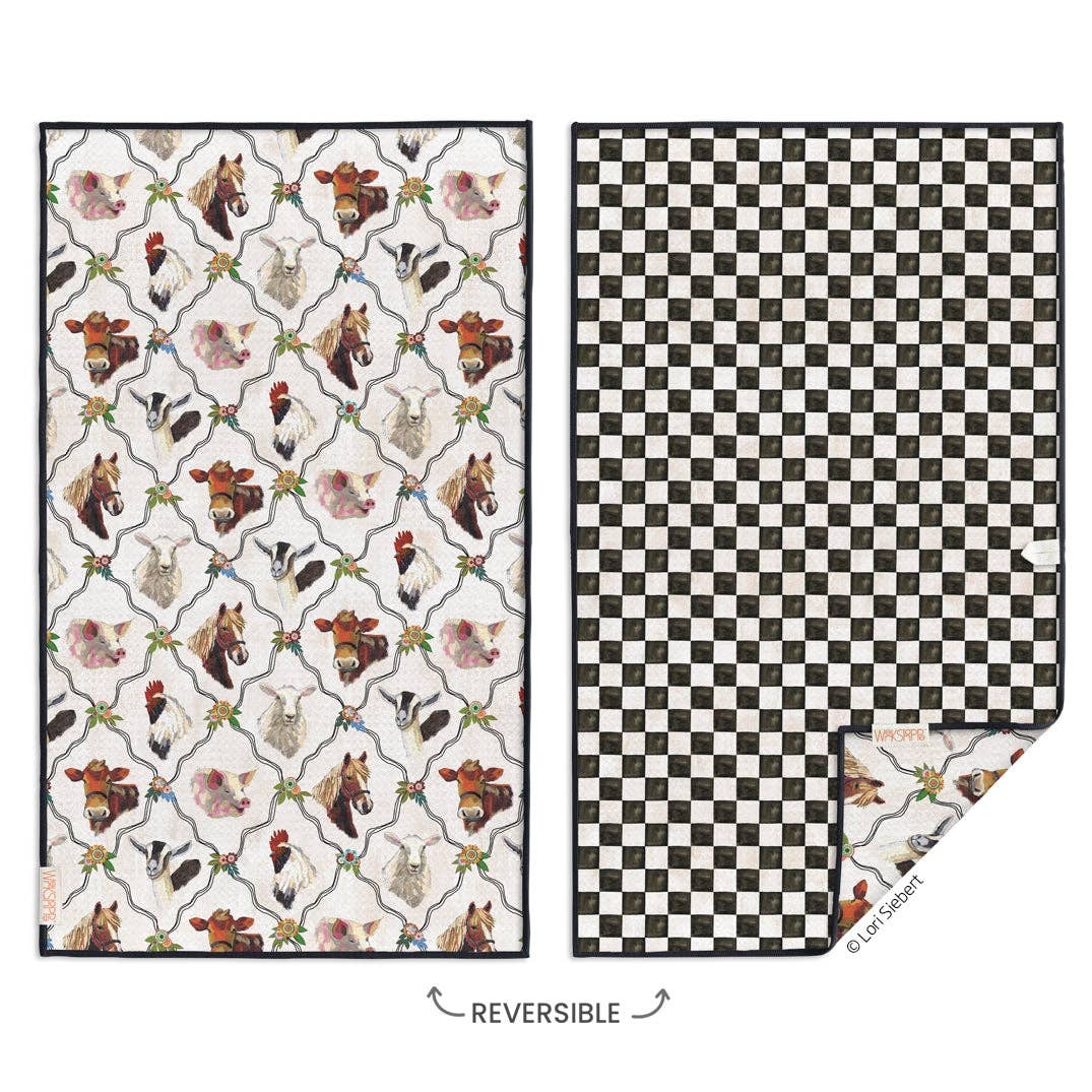 At The Farm Microfiber Kitchen Towel